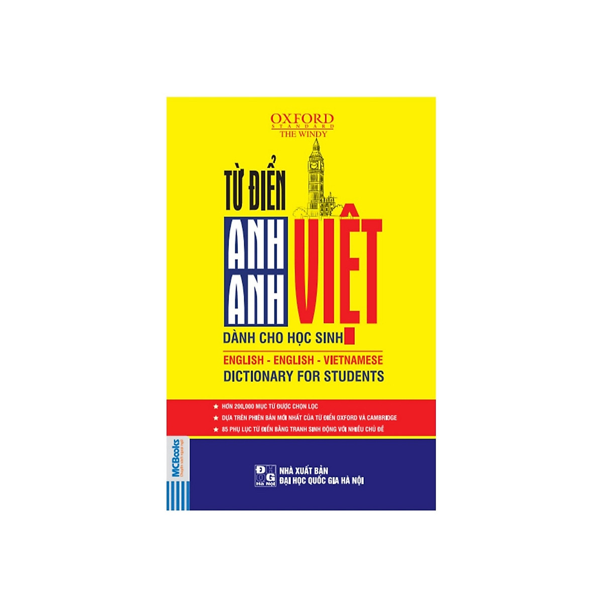 Từ điển Anh Anh -Việt cho học sinh bìa vàng ( tặng 1 giá đỡ iring dễ thương)