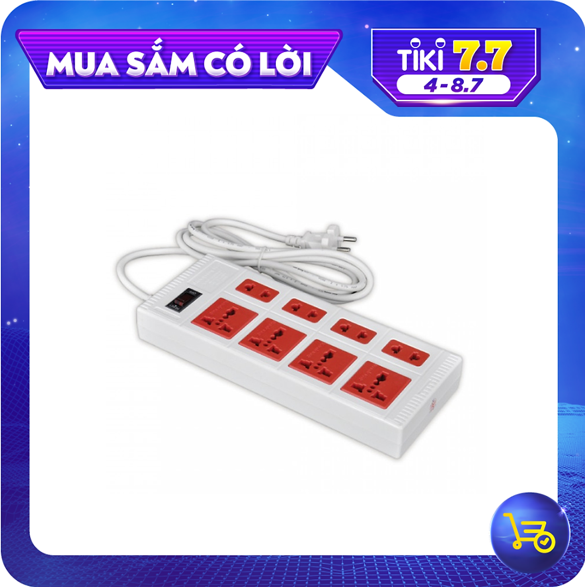 Ổ cắm Điện Quang ECO ĐQ ESK 8ECO (8 Lỗ)