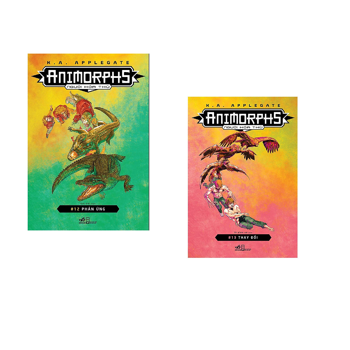 Combo 2 cuốn sách: Animorphs - Người hóa thú - Tập 12: Phản ứng + Animorphs - Người hóa thú - Tập 13: Thay đổi