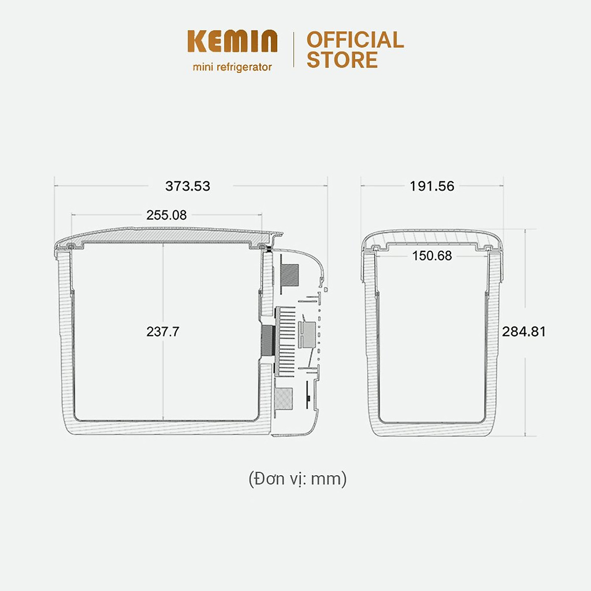 Tủ lạnh ô tô Kemin K9A - 9L Chính Hãng- Dùng ở nhà và ô tô - Hai chiều nóng lạnh