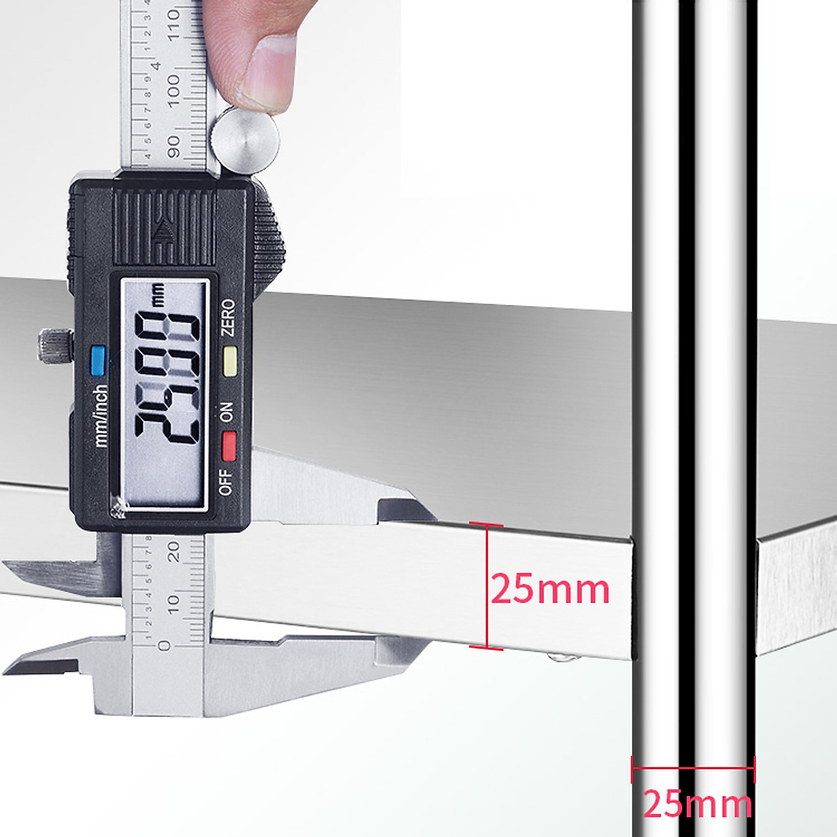 Kệ Đa Năng Để Lò Vi Sóng INOX Trắng Cao Cấp Chống Han Gỉ Kệ Để Đồ Nặng Siêu Gọn Cho Nhà Bếp VANDO