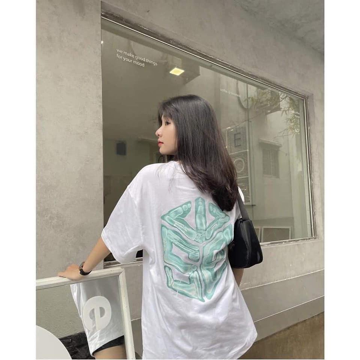 Áo thun tay lỡ Unisex from rộng năng động cá tính