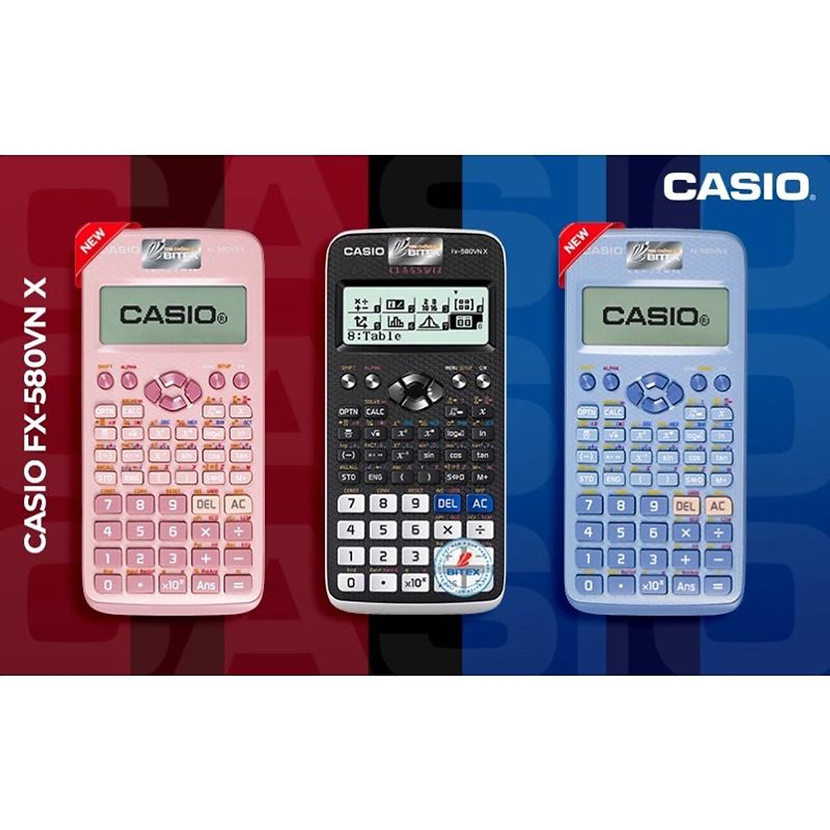 Dòng máy tính Casio 580 với tính năng giải phương trình bậc 4 