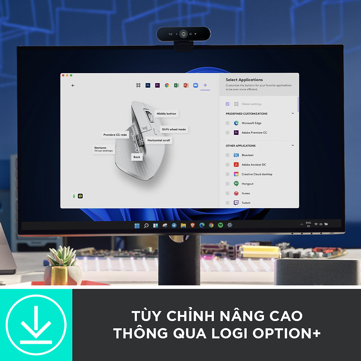 Chuột không dây Bluetooth Logitech MX Master 3s - Hàng Chính Hãng