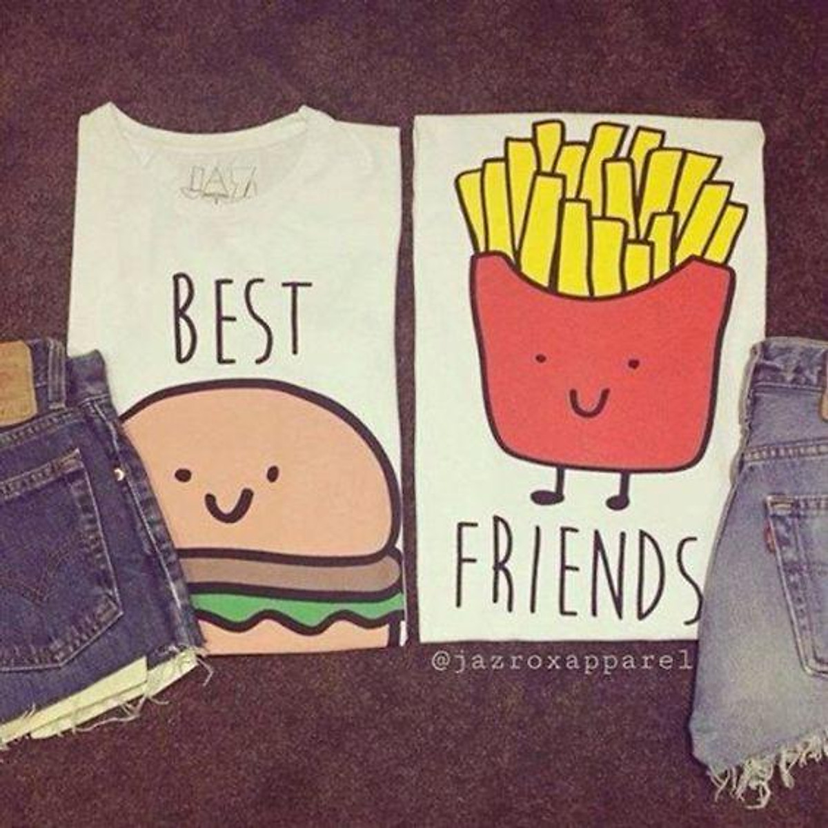Áo Đôi - Áo Cặp Best Friend - 100% Cotton