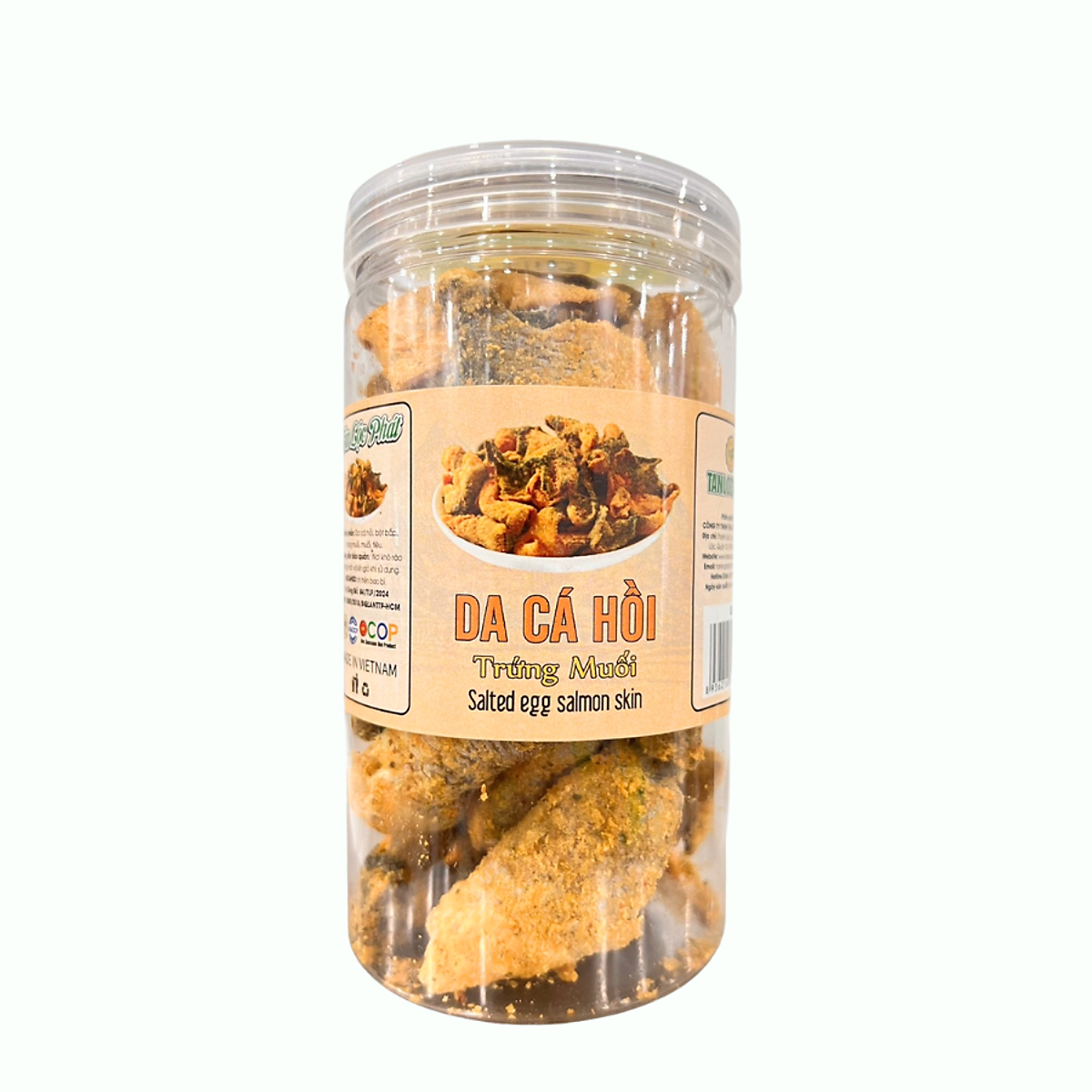 DA CÁ HỒI LẮC TRỨNG MUỐI TÂN LỘC PHÁT HŨ 200G