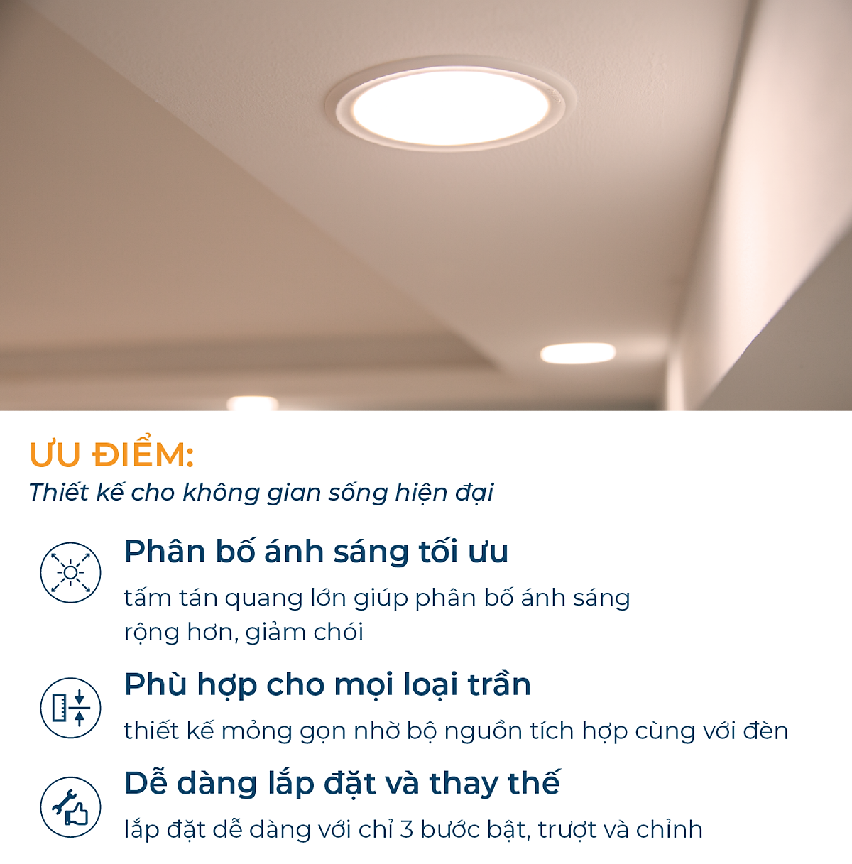 Bộ Đèn PHILIPS LED Âm Trần MESON IO Thế Hệ Mới - 5W 7W 9W 13W