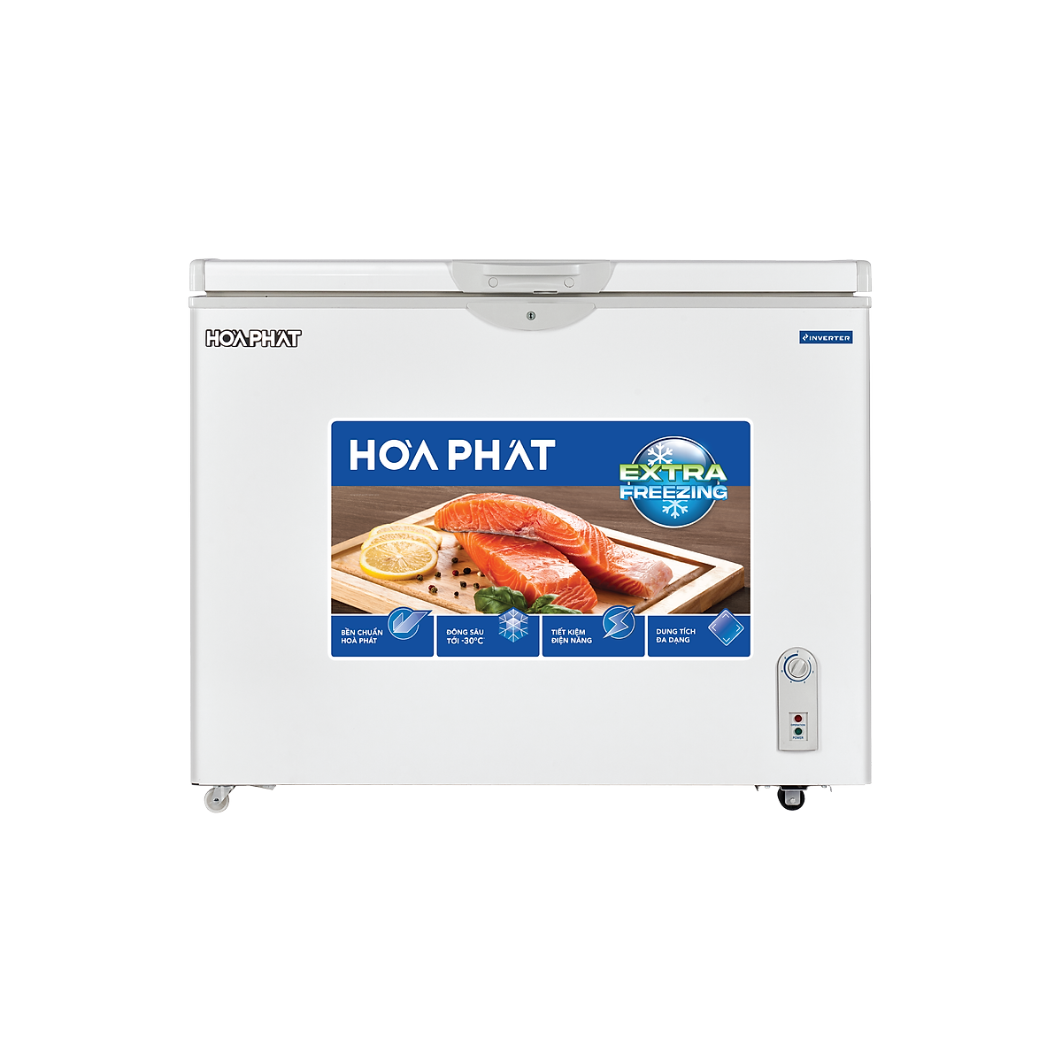 TỦ ĐÔNG INVERTER HÒA PHÁT 252 LÍT HCFI-516S1Đ1 ĐỒNG (R600A) (HÀNG CHÍNH HÃNG) (CHỈ GIAO HCM)