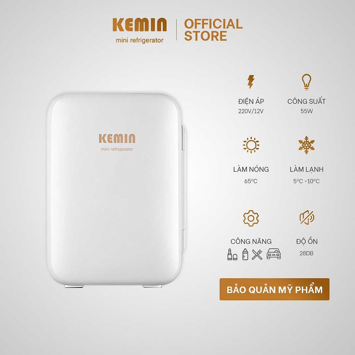 Tủ lạnh mini Kemin Chính hãng 10L