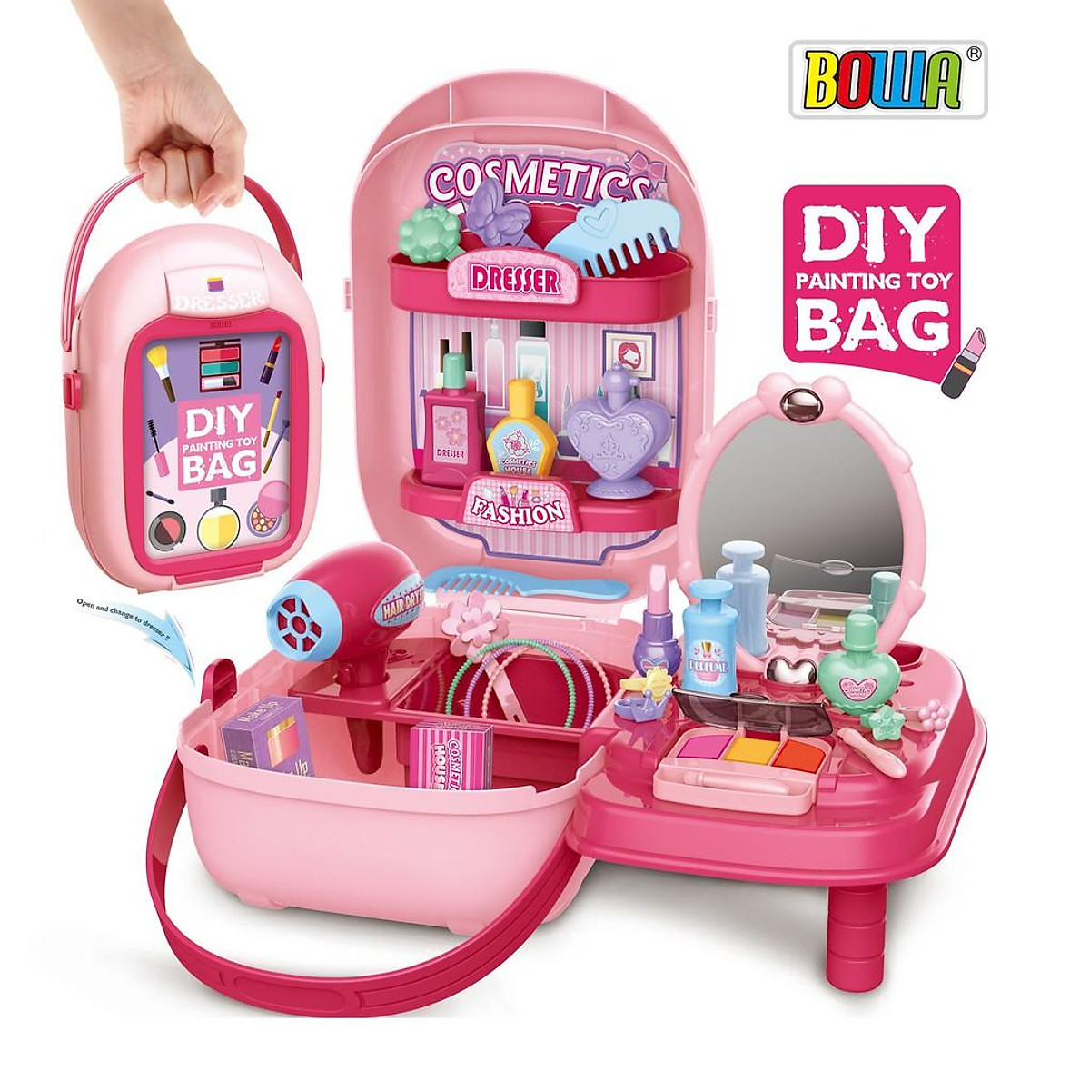 Đồ Chơi Trang Điểm Cho Bé Gái Từ 3 Tuổi BOWA 8252