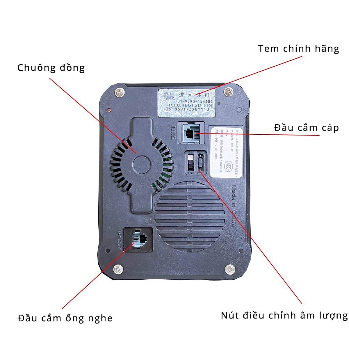 Điện thoại để bàn tân cổ điển phím quay cao cấp DT14, Lắp sim di động, nghe gọi rất tốt