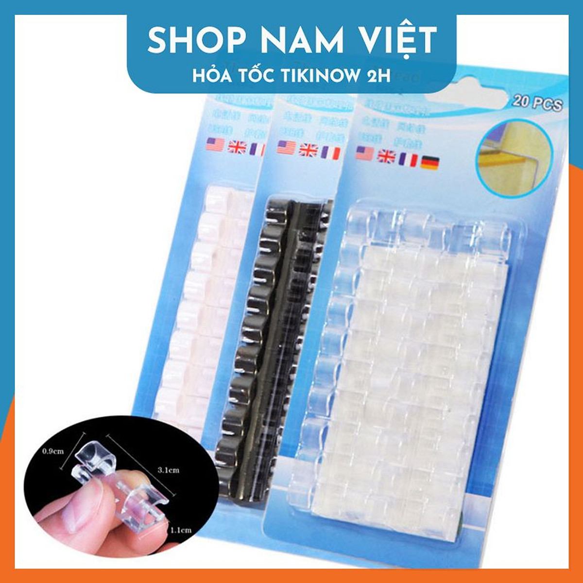 Nẹp Dây Điện Dán Tường Siêu Dính ,Kẹp Dây Điện Cố Định Và Giữ Dây Điện Siêu Sốc an toàn tiện lợi dễ lắp đặt