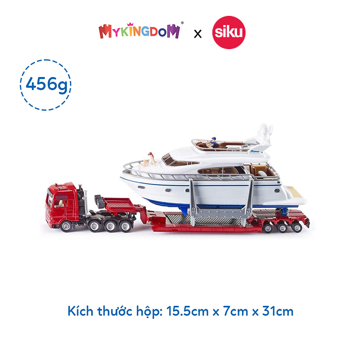 Mô hình SIKU 1849 Xe tải chở du thuyền