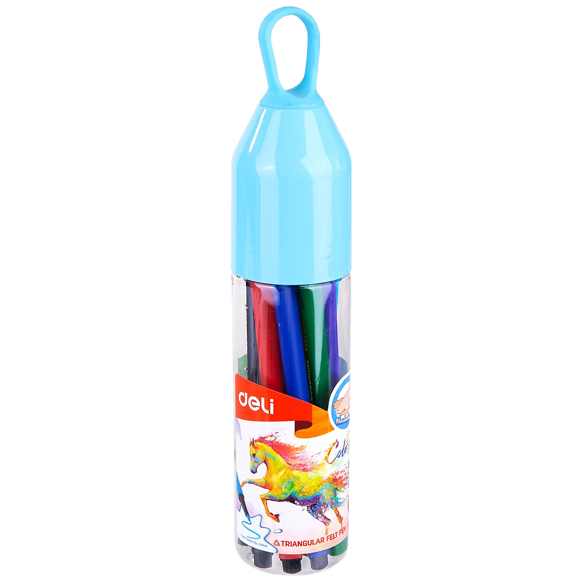 Bút màu nước (hộp ống) Deli - 12 màu/18 màu/24 màu/36 màu - 1 hộp - EC10506/EC10516/EC10526/EC10536