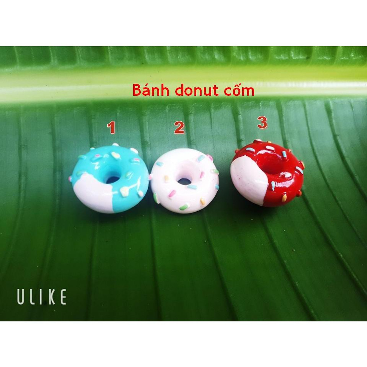 Jibbitz nút gắn dép alpenliebe, bánh quy, donut