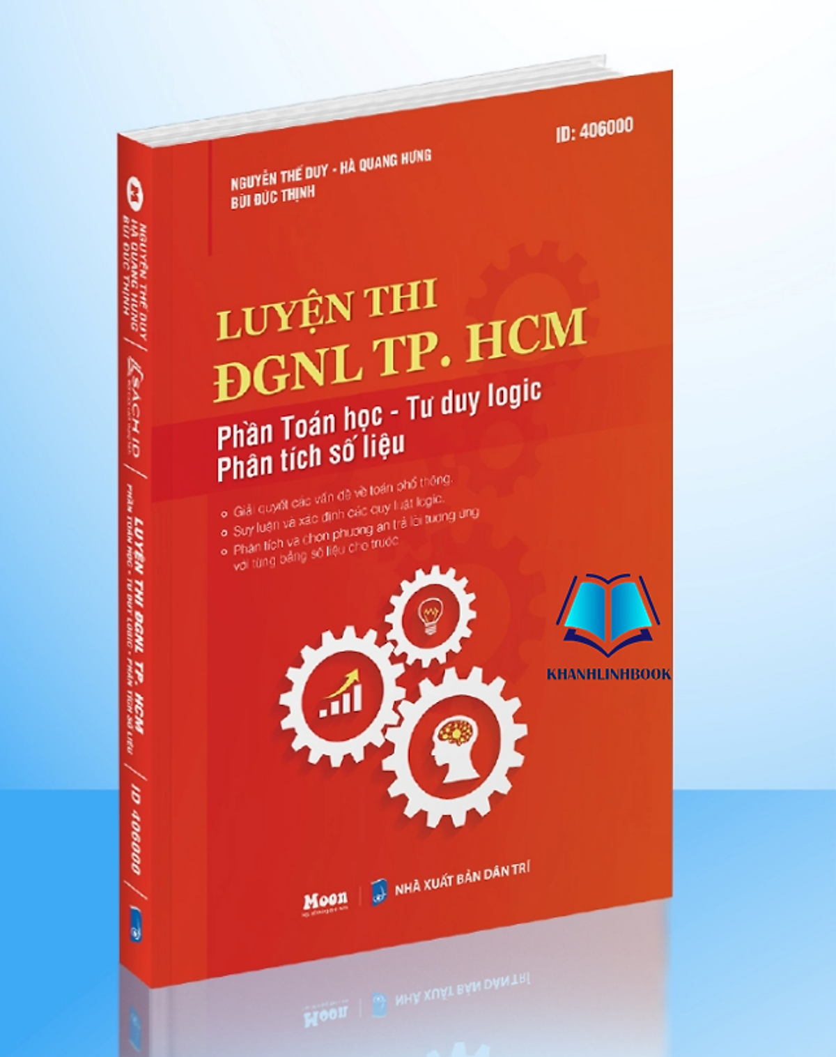 Sách luyện thi ĐGNL TP. HCM phần toán học - tư duy logic, phân tích số liệu (Moon)