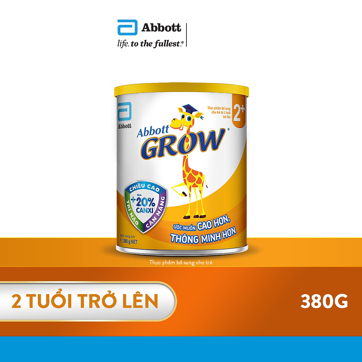 Sữa Abbott Grow 2+ 380g cho trẻ từ 2 tuổi trở lên