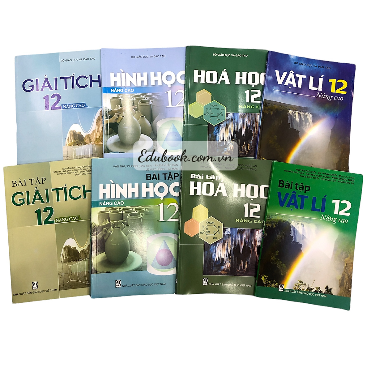 Bộ SGK Lớp 12 Nâng cao Toán, Lí, Hóa (SGK+BT) 