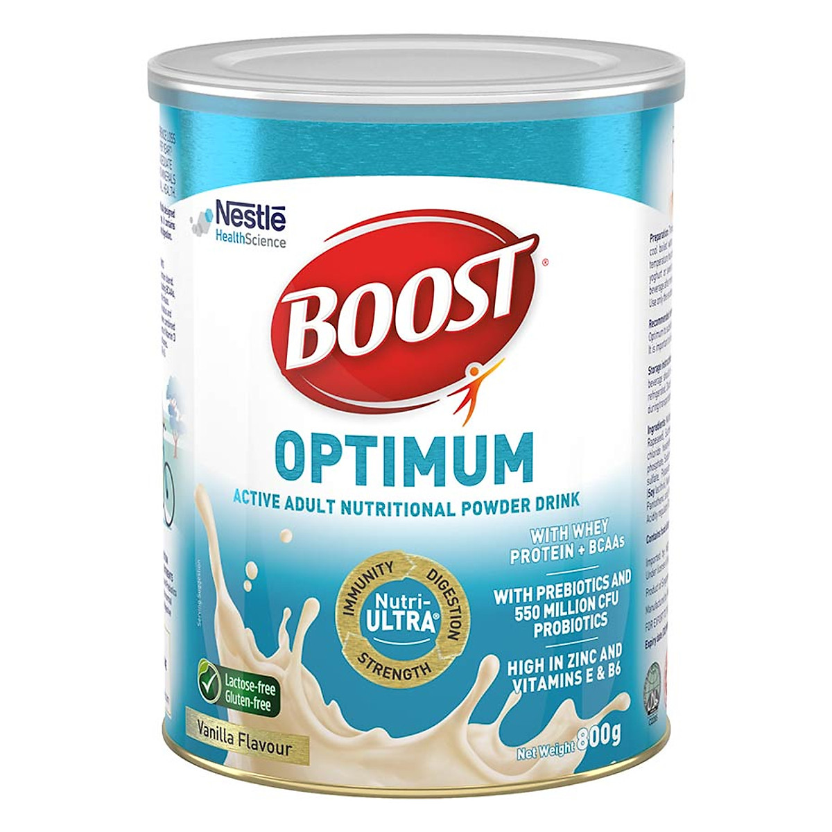 Sản phẩm dinh dưỡng y học Nestlé Boost Optimum bổ sung dinh dưỡng cho người lớn 800g - Tặng túi canvas