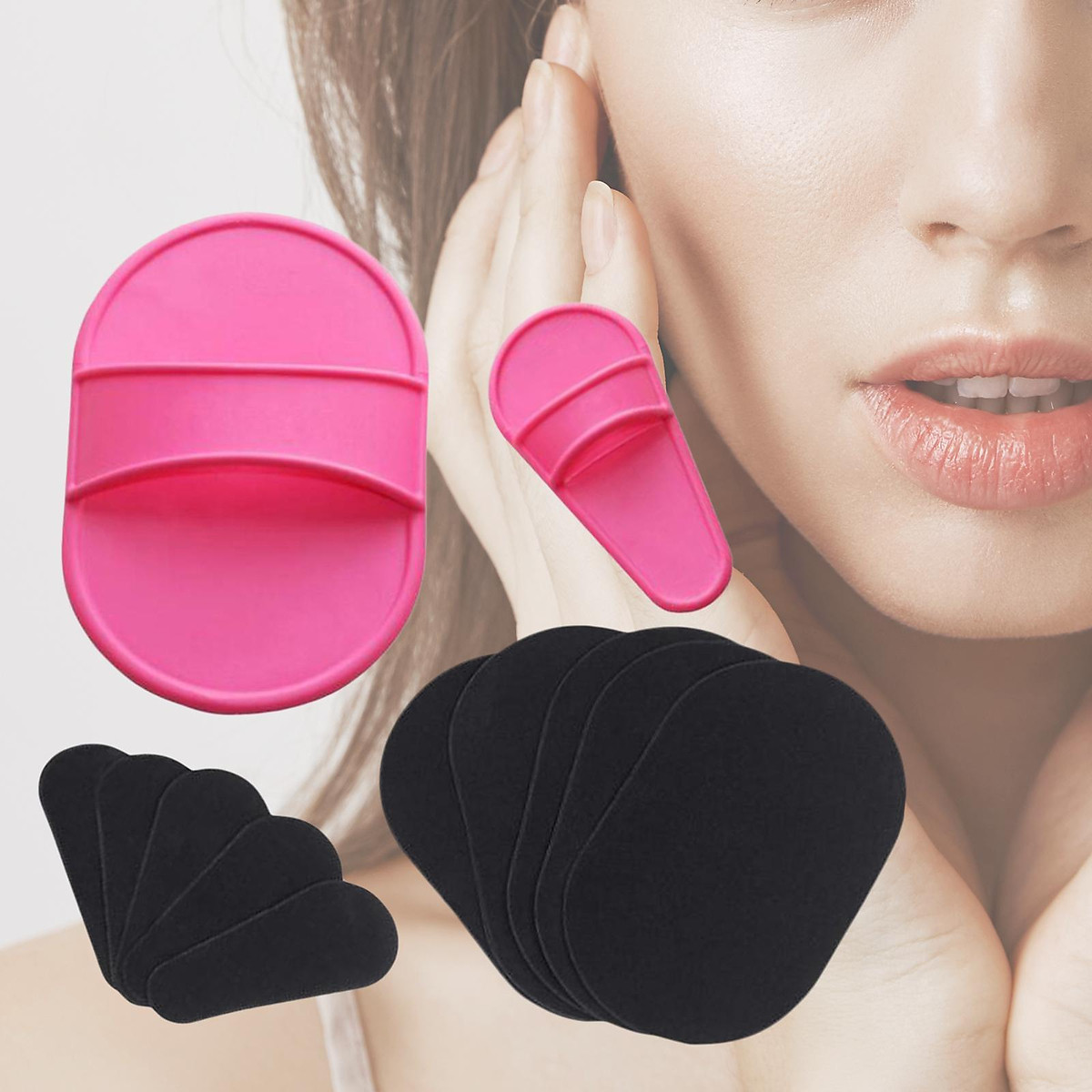 10 Pieces Crystal Hair Remover Eraser Pads Depilatory Pad for Legs,Arms 10 Pieces Crystal Hair Remover Eraser Pads Depilatory Pad for Legs,Arms