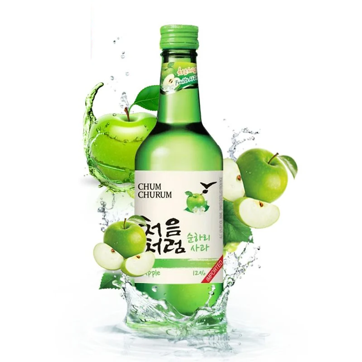 Rượu Chum Churum Soju vị táo 12% 360ml