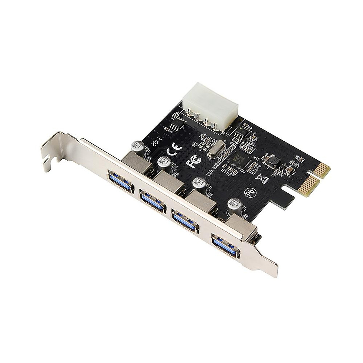 Mua PCI-E to 4  Ports Expansion Card PCI Express to  Adapter  Card with Large 4Pin Power Interface for Desktop PC tại TOPGOODVIEW
