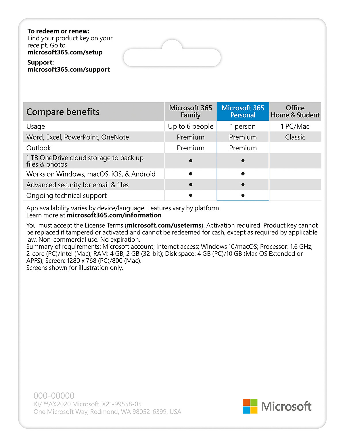 Phần mềm Microsoft 365 Personal English APAC EM Subscr 1YR Medialess P10 (QQ2-01896) - Hàng Chính Hãng