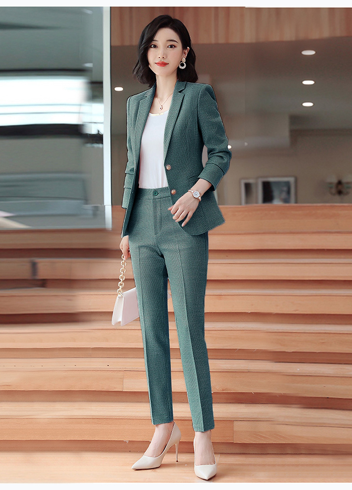 Sét Bộ Vest Công Sở Cao Cấp - Áo Vest, Blazer Nữ