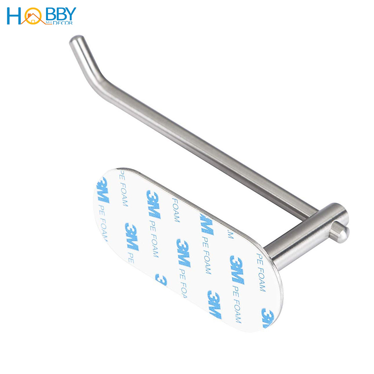 Kệ treo cuộn giấy vệ sinh inox 304 dán tường Hobby Home Decor G8