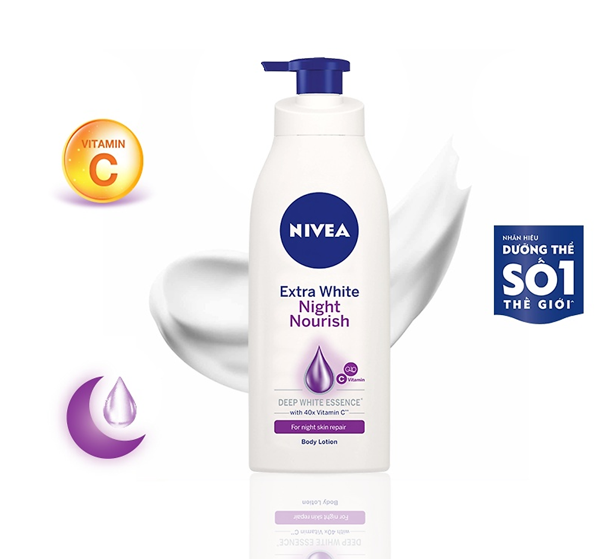 Sữa Dưỡng Thể NIVEA Extra Bright Dưỡng Sáng Da | Mịn Da (350 ml)