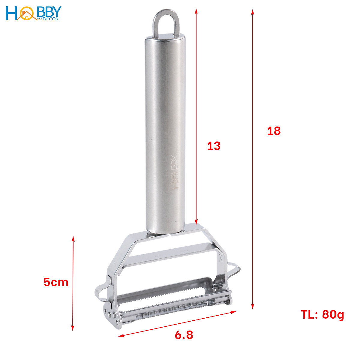 Dao gọt bào sợi rau củ đa năng inox 304 bền bỉ Hobby Home Decor DCDN
