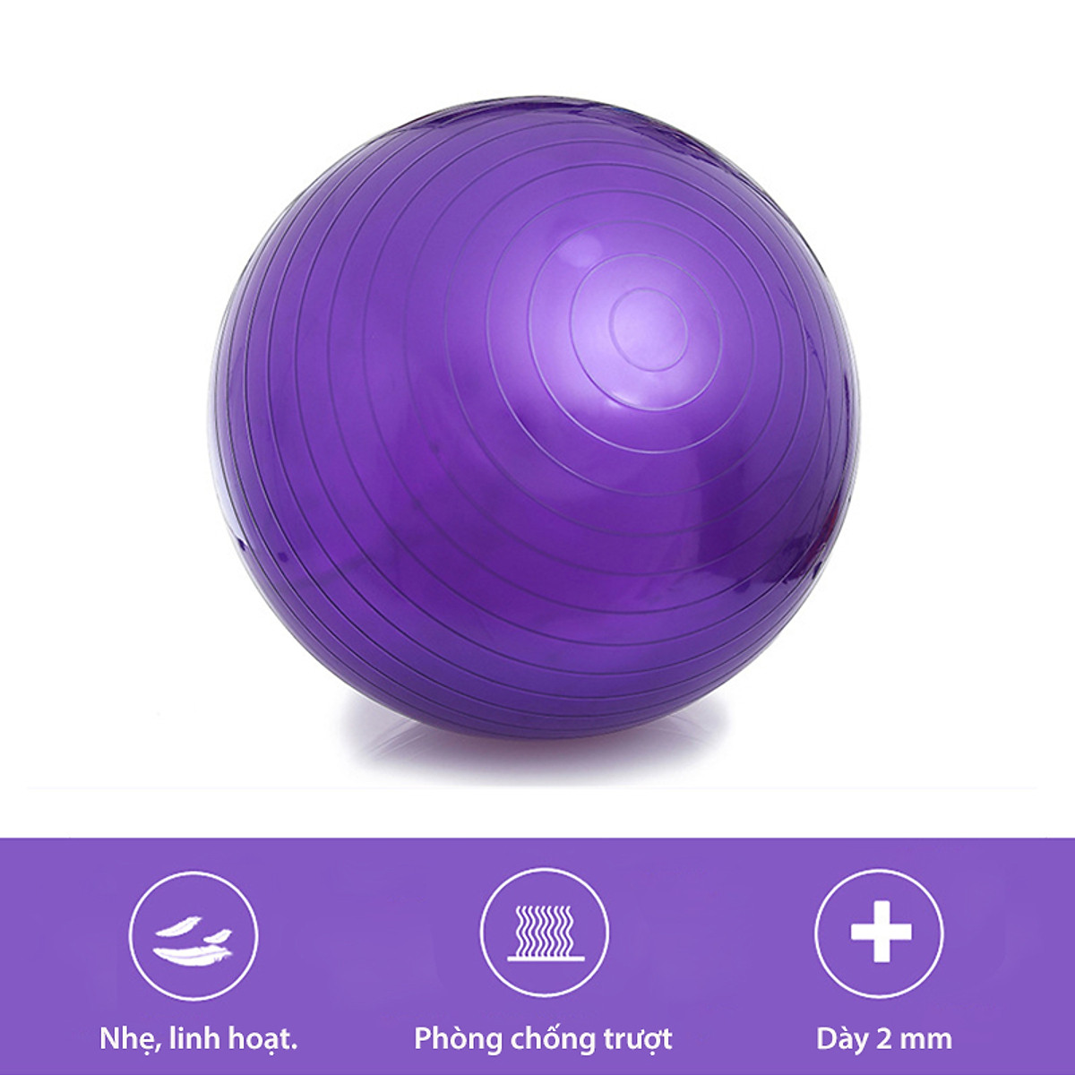 Bóng tập thăng bằng BALANCE BALL YOGA GYM 46-58cmx20 BG, bóng tập yoga rèn luyện sức khỏe đa năng cao cấp (hàng nhập khẩu)