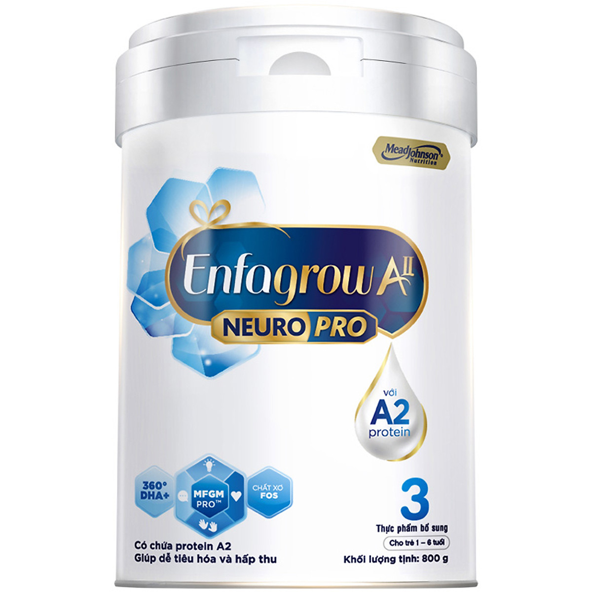 Combo 6 lon sữa bột Enfagrow A2 Neuropro 3 cho trẻ từ 1 – 6 tuổi – 800g