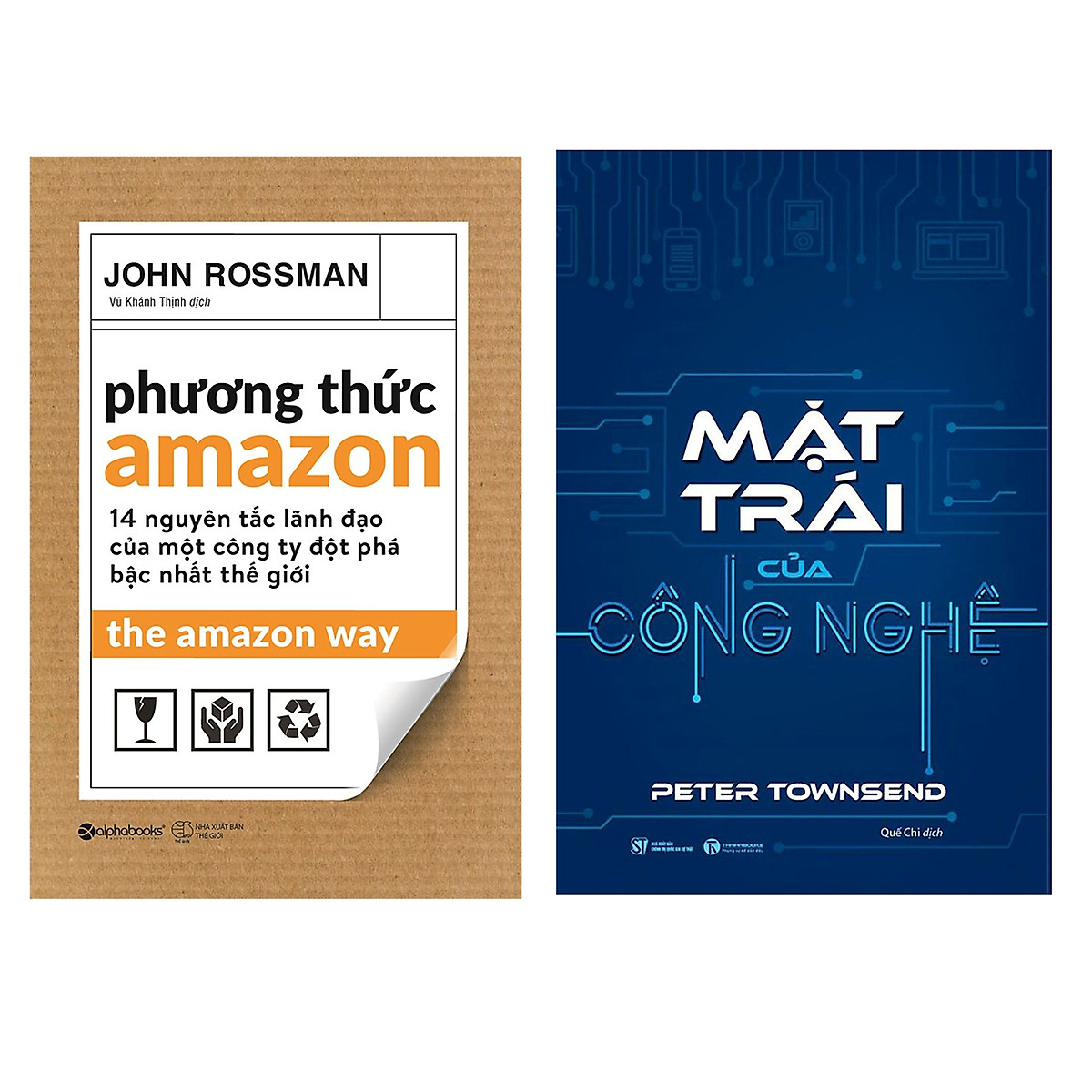 Combo Sách Kĩ Năng Kinh Doanh: Mặt Trái Của Công Nghệ + Phương Thức Amazon 