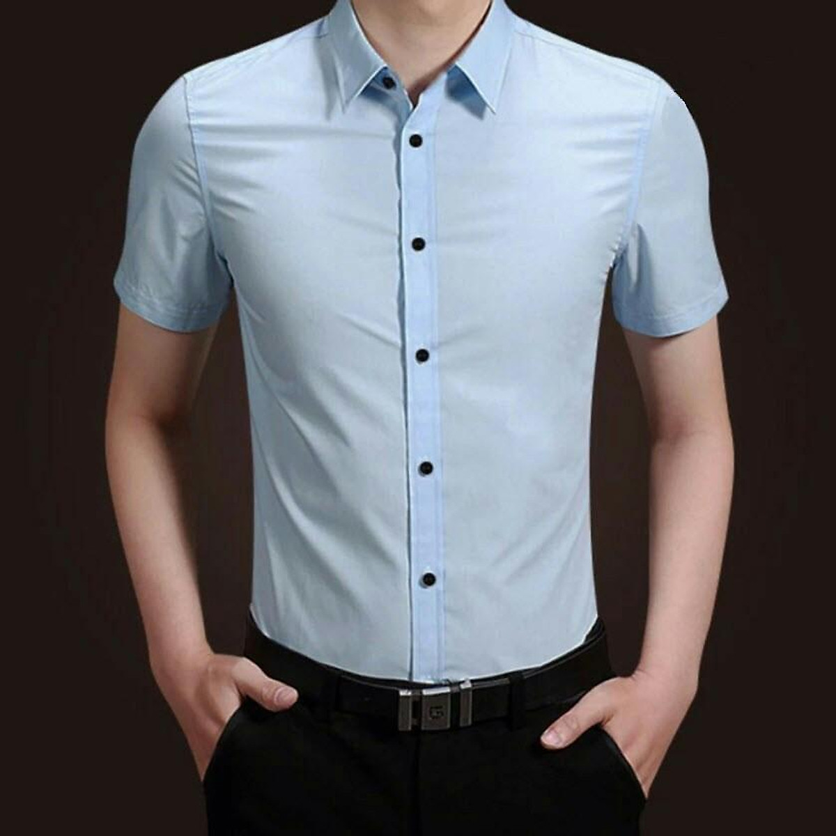 Áo sơ mi cộc tay nam Aristino ASS054S7