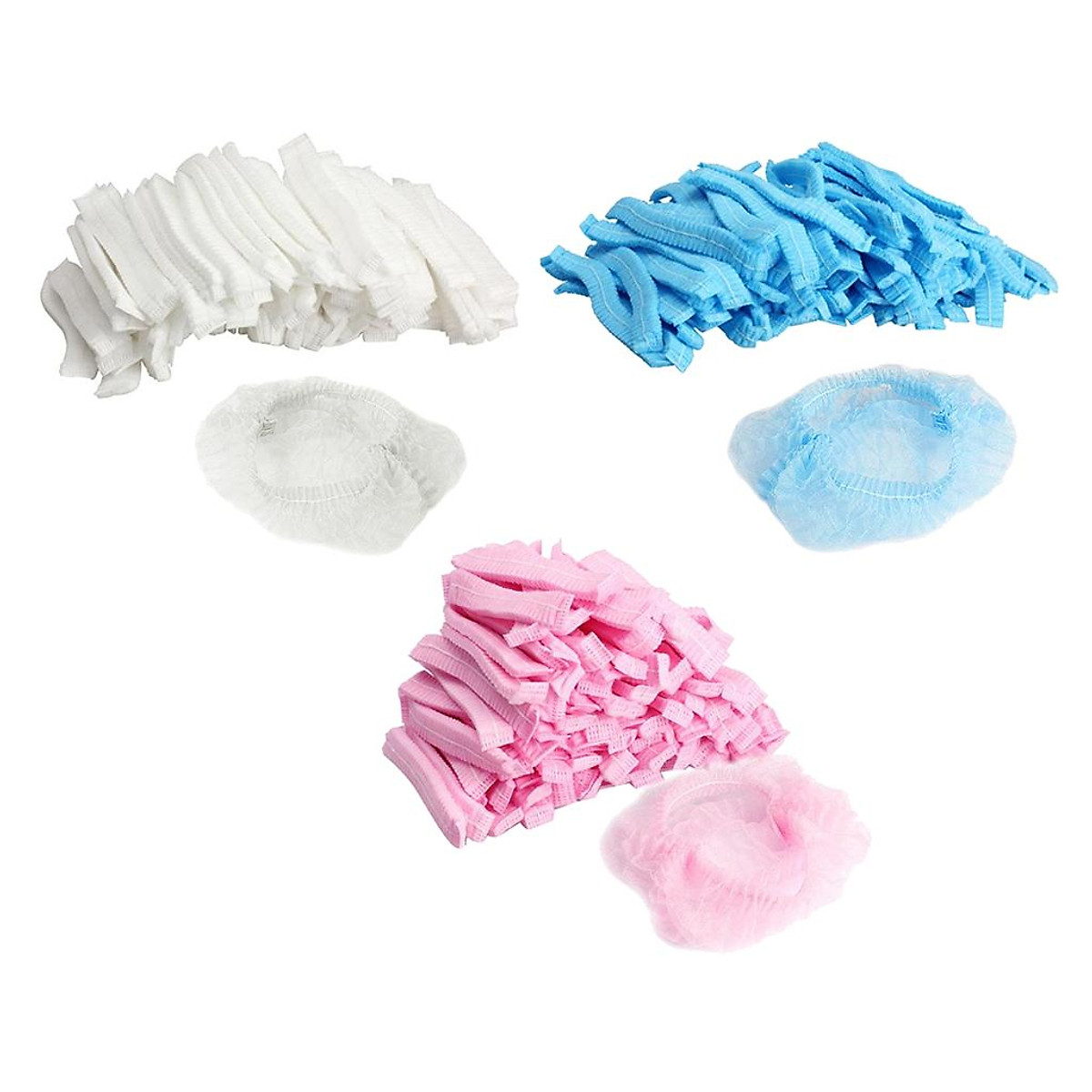 Mua 300 Pieces Disposable Hair Head Cover Net Bouffant Cap Non Woven Cap Mua 300 Pieces Disposable Hair Head Cover Net Bouffant Cap Non Woven Cap