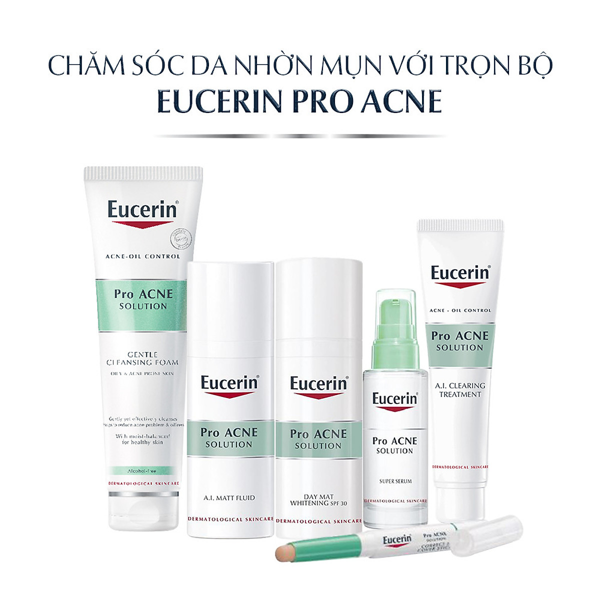 Gel giảm mụn sau 1 tuần Eucerin Pro Acne A.I. Clearing Treatment 40ml