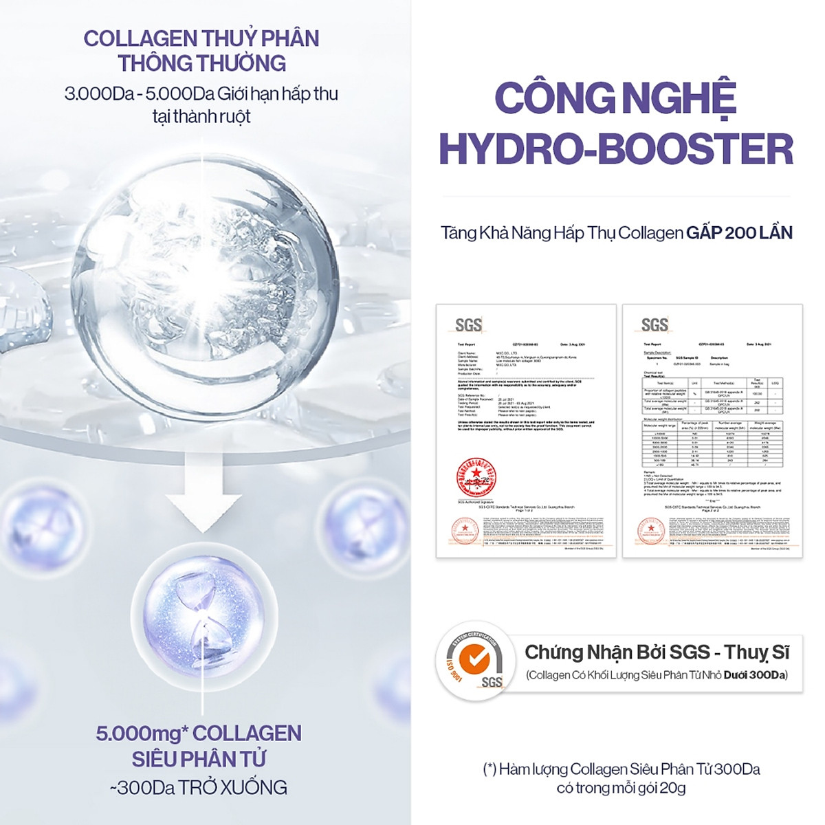 COMBO 2 HỘP NƯỚC UỐNG COLLAGEN GILAA SIÊU PHÂN TỬ 300DA TRẺ HÓA (20g x 15 gói/hộp)