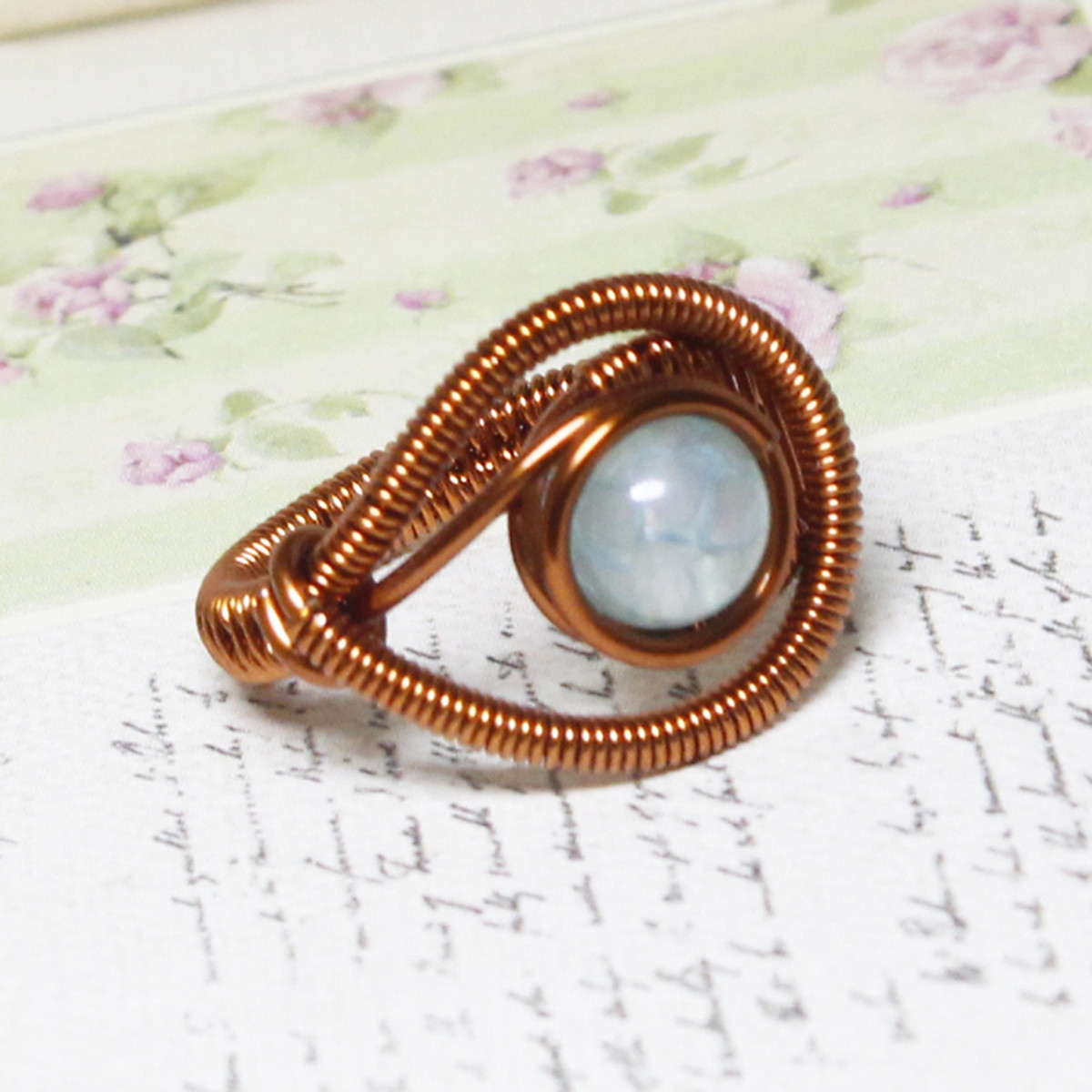 Nhẫn đá phong thủy hình con mắt cổ điển cho bạn gái 05926-05930