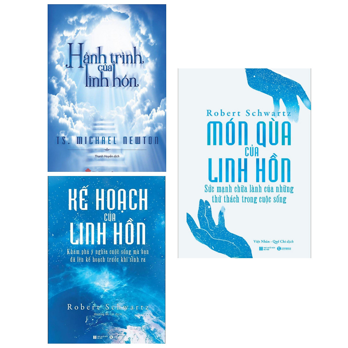 Combo 3 cuốn sách giúp bạn hiểu hơn về thế giới tâm linh: Món quà của linh hồn + Hành trình của linh hồn + Kế hoạch của linh hồn