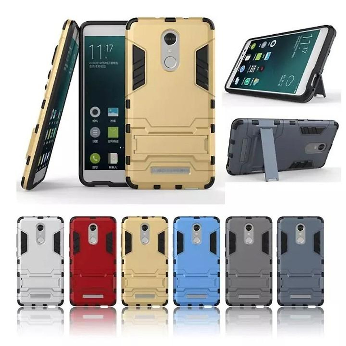 Mua Ốp lưng Xiaomi Redmi Note pro chống sốc Iron man có chân
