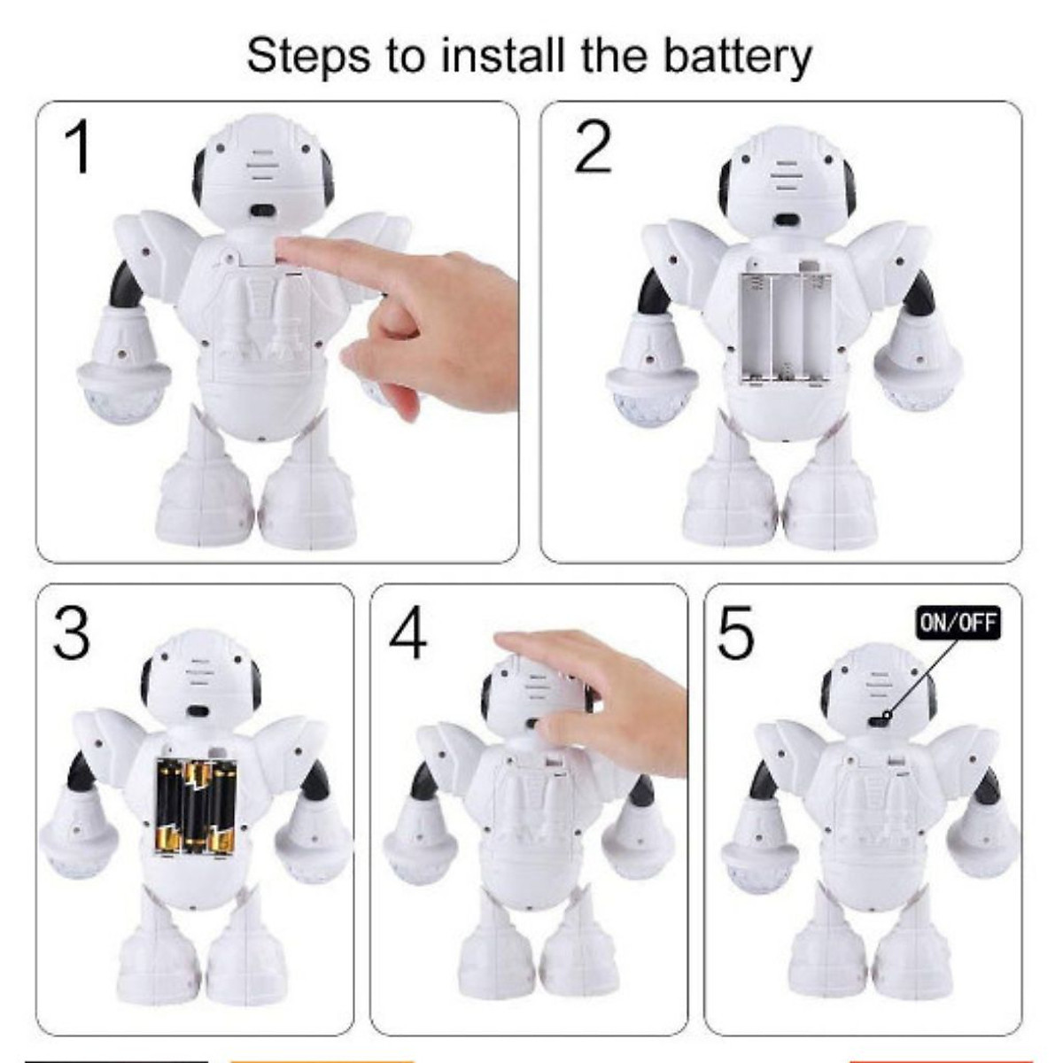 Đồ chơi Robot phi hành gia, có đèn flash phát sáng, phát nhạc, nhảy múa vui nhộn và có thể bước đi