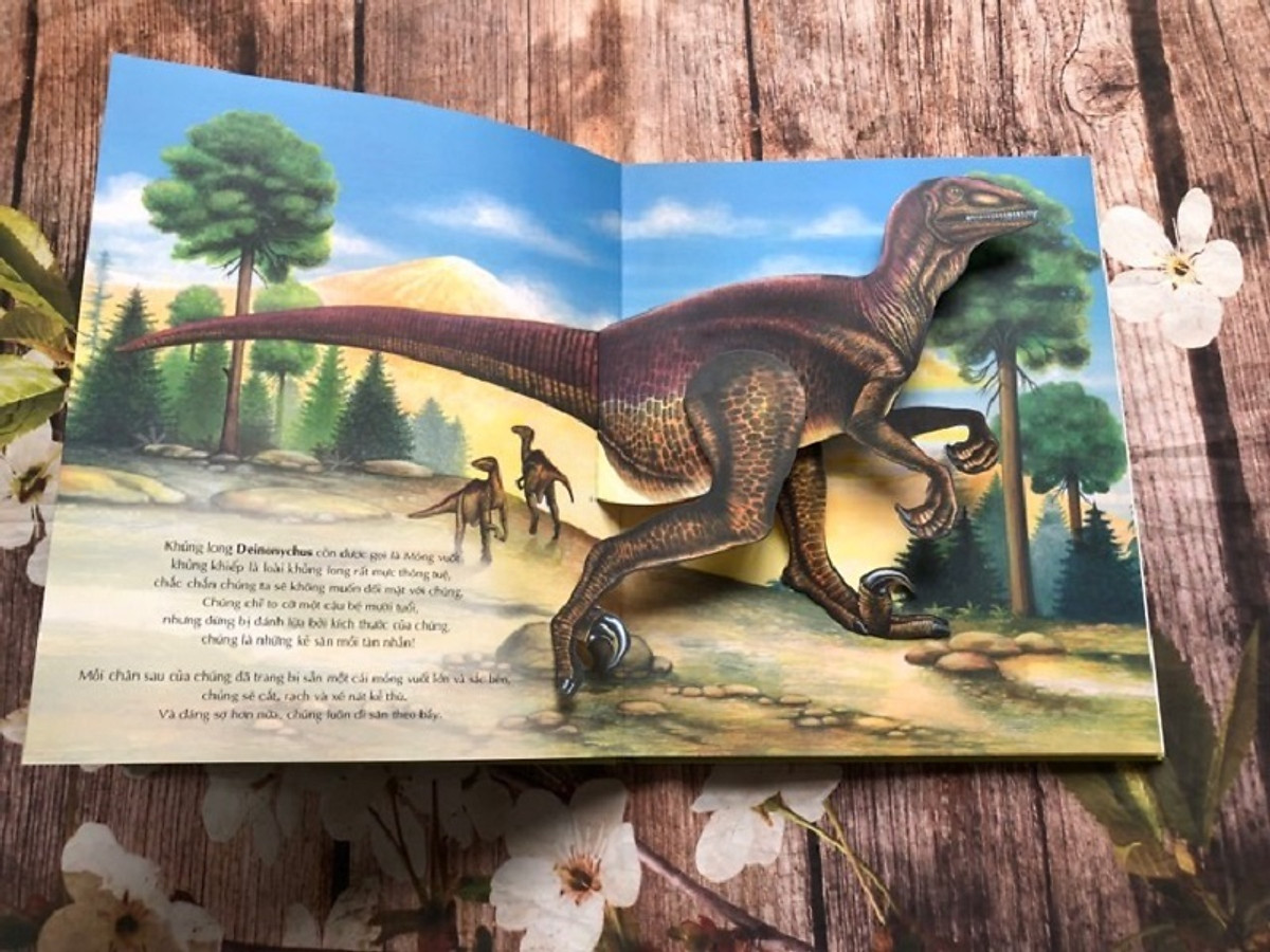 Siêu phẩm 3D - Thế giới khủng long (Sách dựng hình 3D Kèm Book mark Giga)