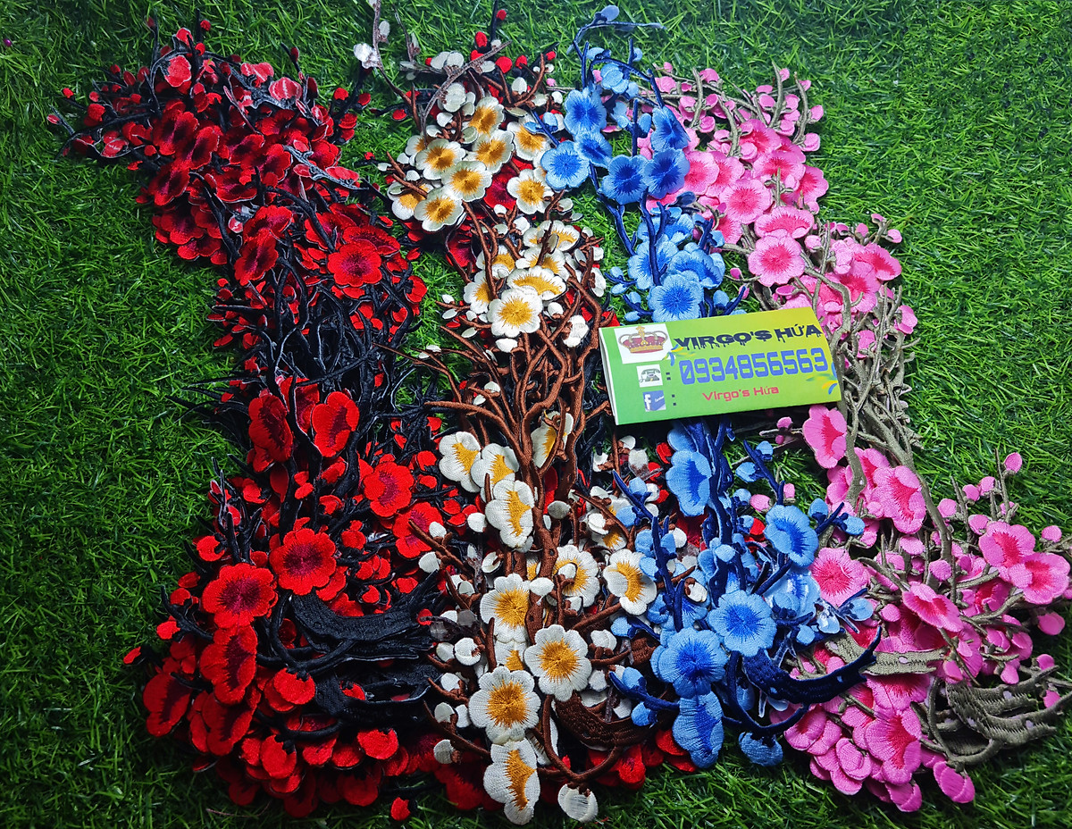 Mua Sticker Thêu Ủi Hình Cành Đào / Mận Loại Cao Cấp MS666422T - Beige ...