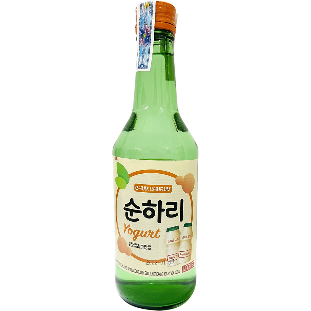 Rượu Chum Churum Soju Vị Sữa Chua 12% 360ml