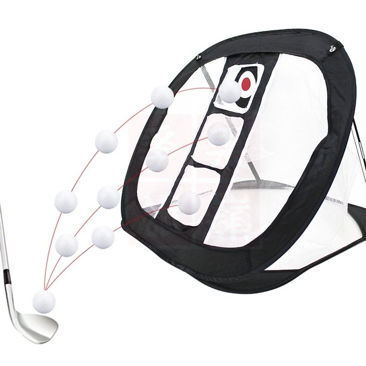 Lưới tập golf chip lưới tập Pitch và Lob di động 3 mục tiêu trong nhà