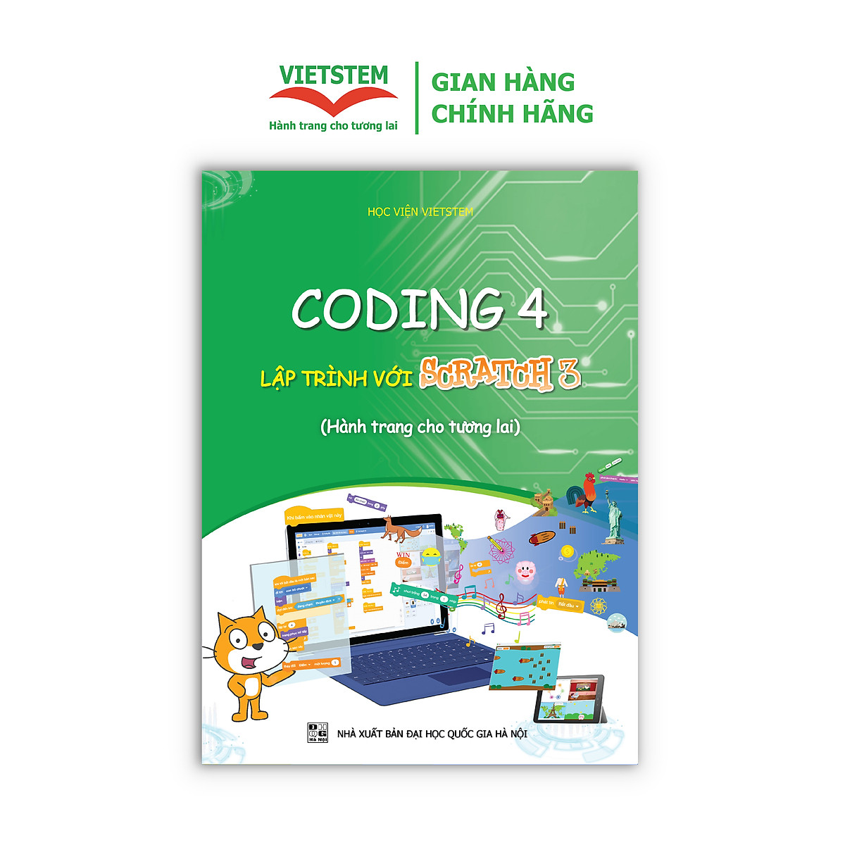 Sách Coding 4 Lập trình với Scratch 3 (Dành cho học sinh lớp 4)