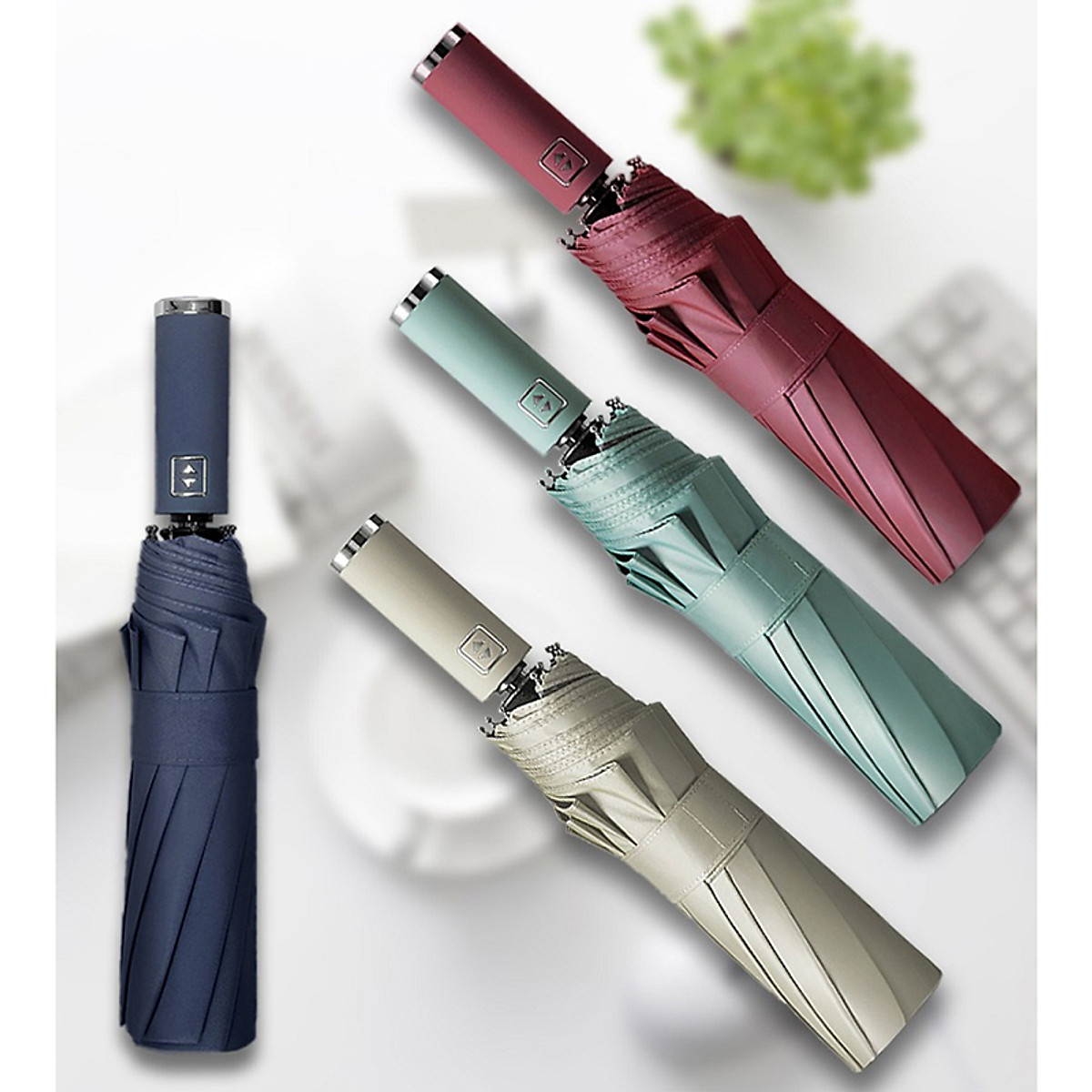 Ô dù che mưa cỡ lớn tự động đóng mở, gấp gọn tiện lợi - Thiết kế Ô Dù Che Mưa Cỡ Lớn Tự Động Đóng Mở, Gấp Gọn Tiện Lợi - Thiết Kế