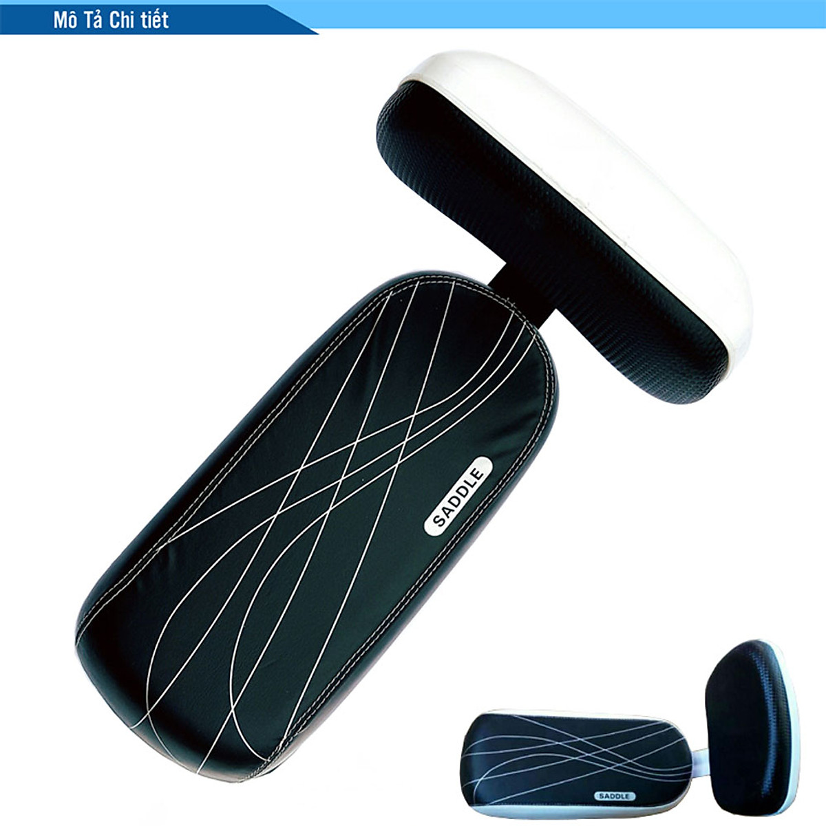 Ghế Yên Sau Xe Đạp Rời Cho Trẻ Gắn Baga sau Xe Đạp SADDLE SD-01 Có Tựa Lưng, khung sắt, đệm da PU - Mai Lee