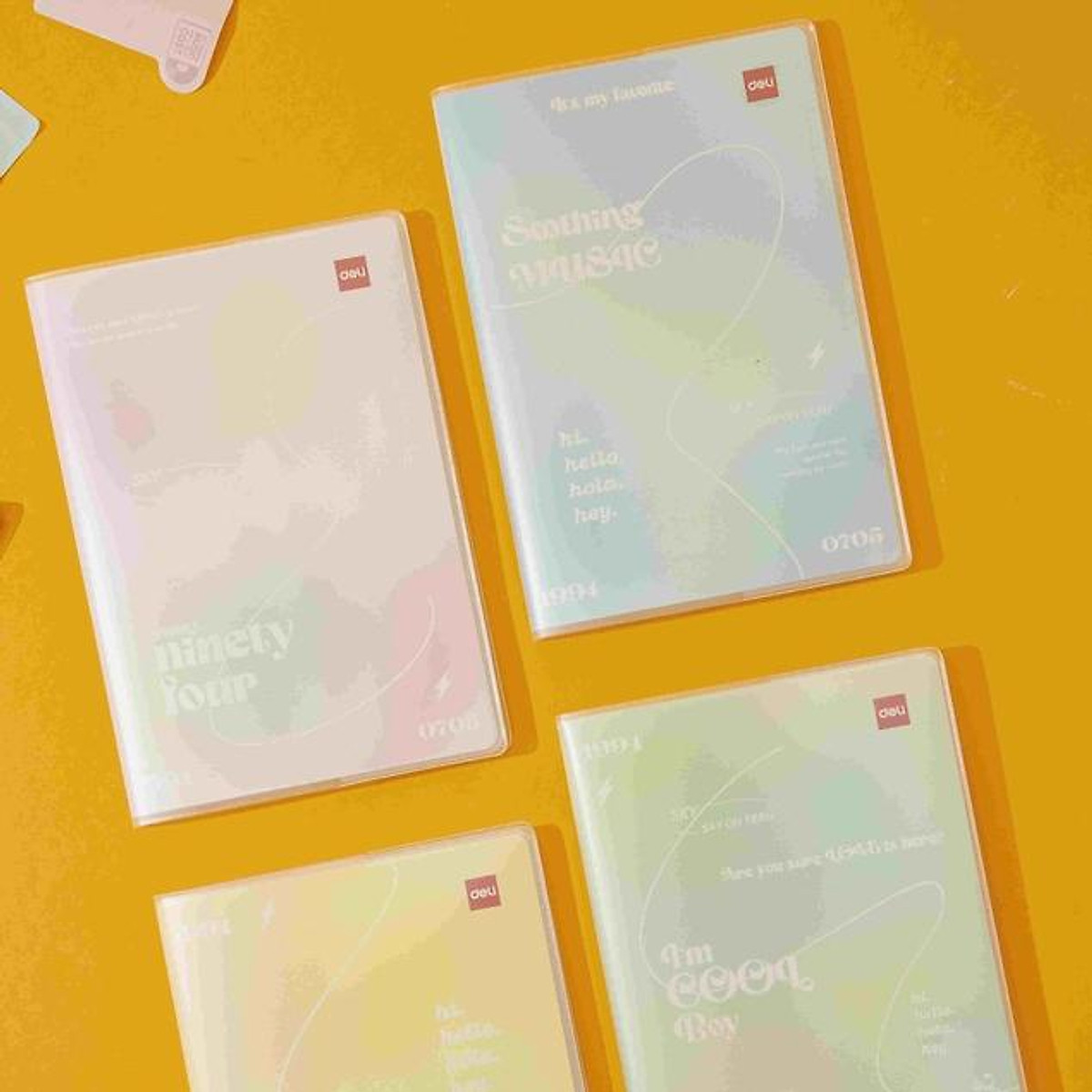 Sổ Ghi Chép Văn Phòng Bìa Nhựa Chống Nước Màu Pastel Deli - Phù Hợp Làm Sổ Kế Hoạch Planner, Nhật Kí, Tập Vở Ghi Chép Bullet Journal - EN154